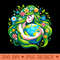 Green Goddess Earth Day Save Our Planet Women Girl - Sublimation backgrounds PNG - Perfect for Personalization