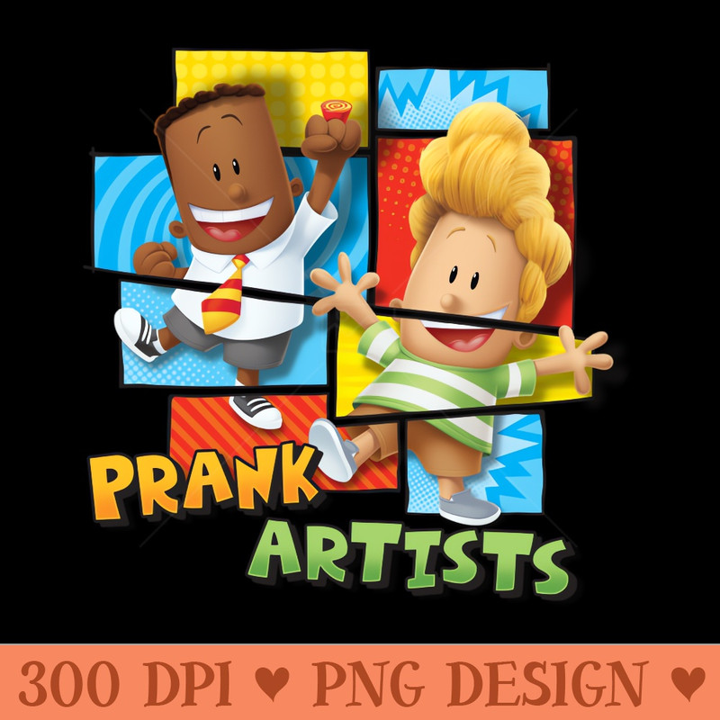 Captain Underpants Prank Artists - High resolution PNG download - Perfect for Personalization