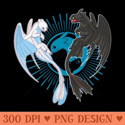 how to train your dragon 3 hidden world dragon family - png sublimation