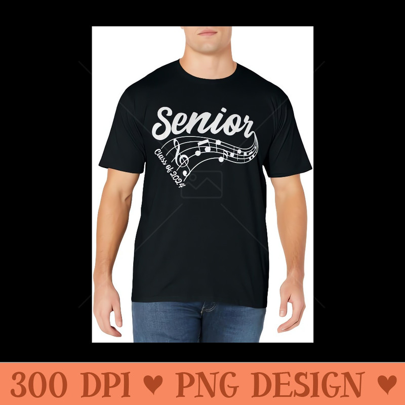 2024 Senior Choir Band Orchestra Class of 2024 Music Notes - PNG Templates Download - Defying the Norms
