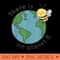 Happy Earth Day 2024 Cute Planet Bee Mother Earth Aesthetic - Digital PNG Downloads - Easy-To-Print And User-Friendly Designs