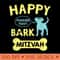 Bark Mitzvah Jewish Dog Lover Happy Bar Mitzvah Funny - High resolution PNG download - Perfect for Creative Projects