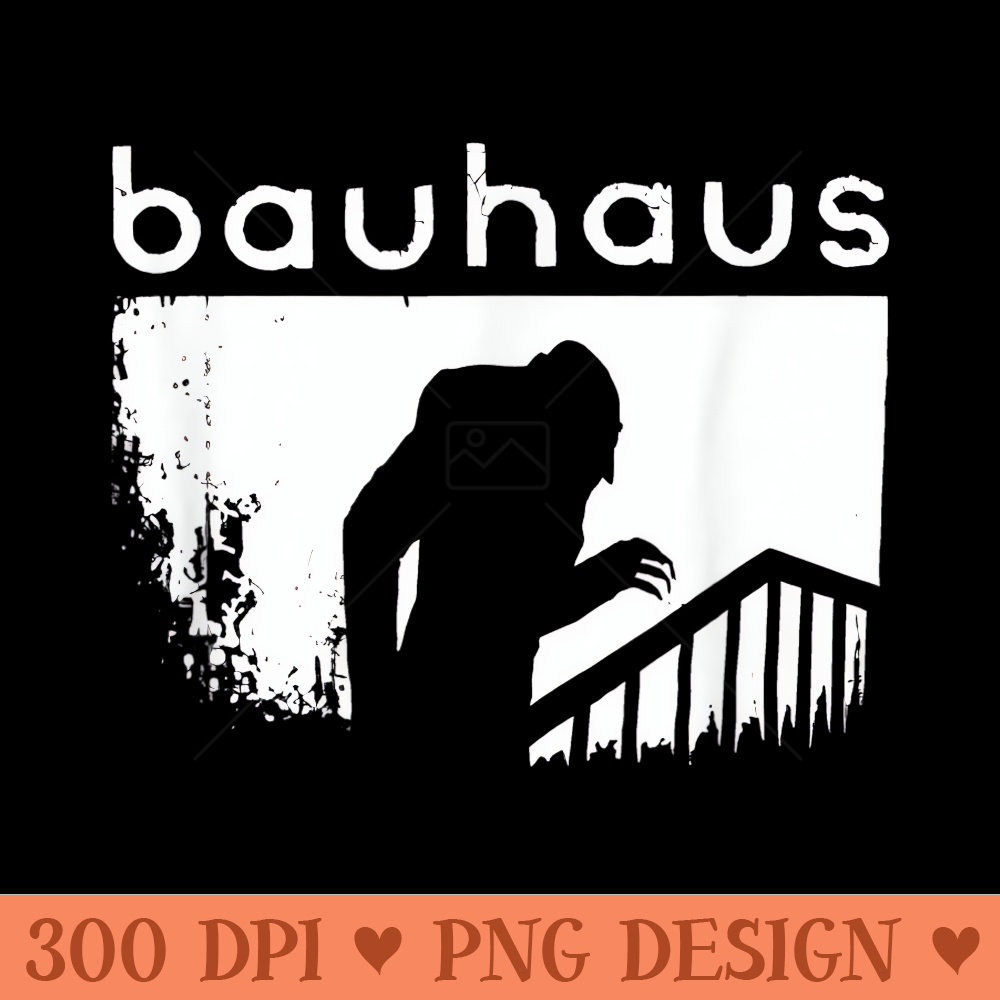 Bau haus Goth Vampire Band Vintage - PNG file download - Create with Confidence