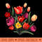 Bouquet of Tulips on Tulip flowers - PNG Art Files - Unlock Vibrant Sublimation Designs