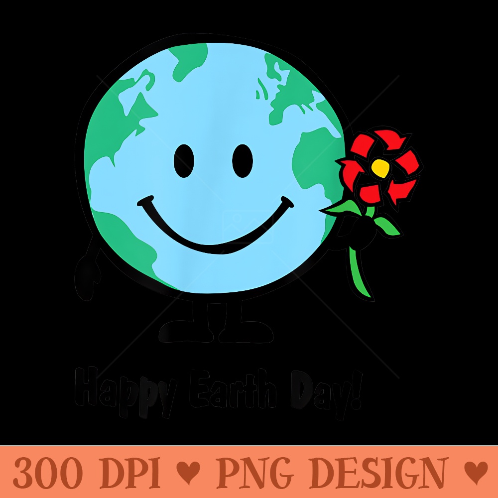 Happy Earth Day Cute - Sublimation backgrounds PNG - Unique And Exclusive Designs