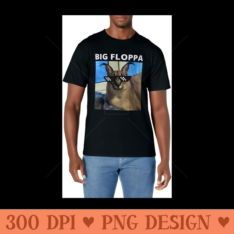 Big Floppa Meme Cat - Sublimation graphics PNG - Capture Imagination with Every Detail
