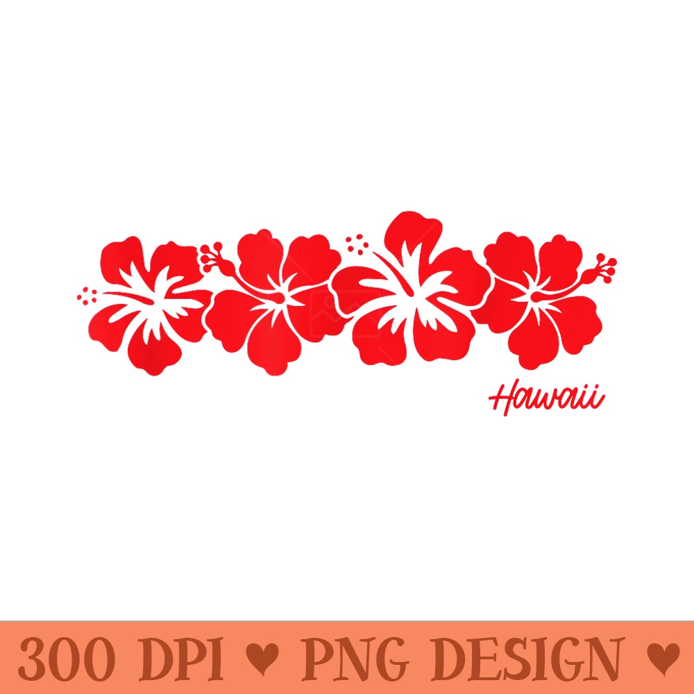 Hibiscus flower Hawaii Aloha retro beach girls boys - PNG Graphics Download - Transform Your Sublimation Creations