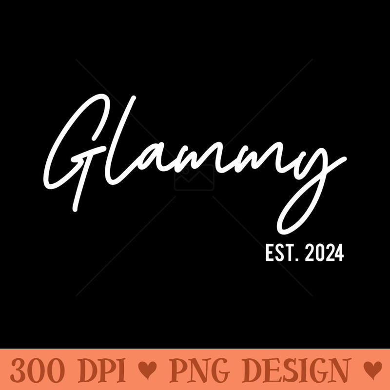 Glammy Est 2024 Soon To Be Glammy Pregnancy Announcement Sweatshirt - Sublimation images PNG download - Perfect for Sublimation Mastery