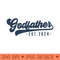 Godfather Est 2024 Godfather To Be New God Dad - Sublimation patterns PNG - Vibrant and Eye-Catching Typography