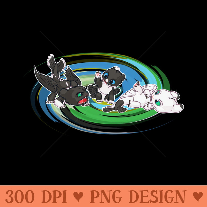 How to Train Your Dragon 3 Hidden World Siblings - Exclusive PNG designs - Capture Imagination with Every Detail