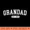 Grandad Est 2024 Grandad To Be New Grandad - Sublimation templates PNG - Create with Confidence