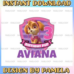 personalized name and ages, paw patrol chase birthday paw patrol birthday png familybirthday raglan kids family on