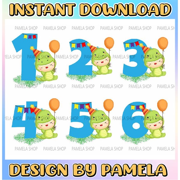 Dinosaur Birthday Party Numbers, Dinosaur t rex Numbers SVG, | Inspire ...