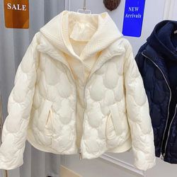 Stay Warm and Stylish: Women's Duck Down Jacket with Hood