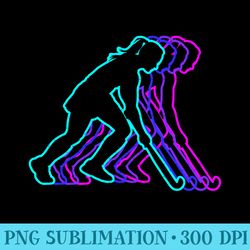 vintage retro classic girls field hockey player sweatshirt - printable png graphics - transform your sublimation creatio