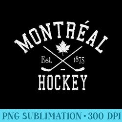 montreal hockey est. 1875 - png design files - perfect for creative projects