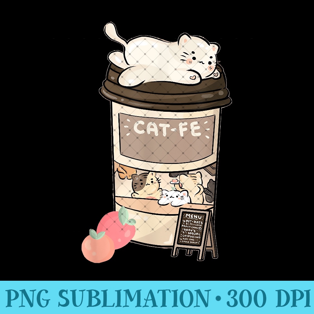 Cute Cat Cafe, Kawaii Cat Coffee, Anime Neko Kitty, Cat Puns 0440.jpg
