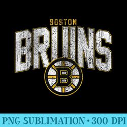 nhl boston bruins distressed style print hockey team - high resolution png designs - premium quality png artwork