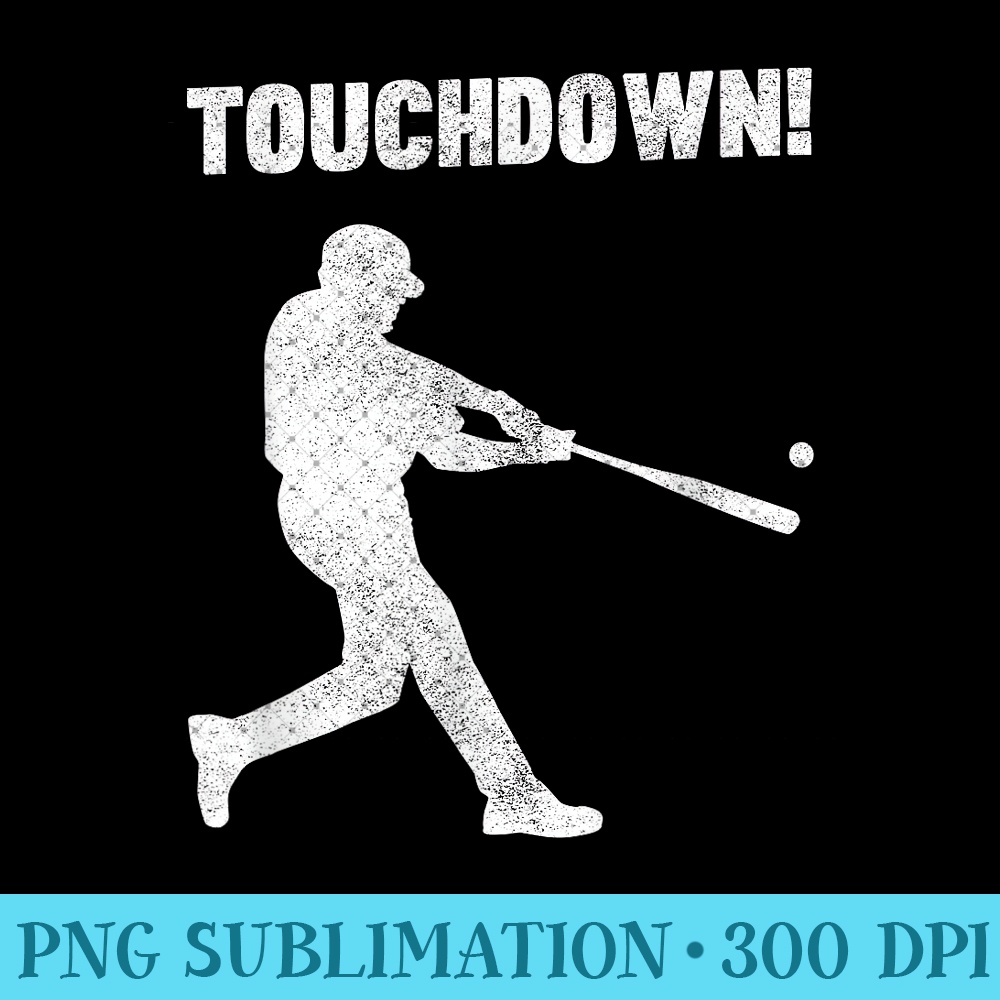 Funny Baseball Touchdown T- - Homerun Joke 0592.jpg