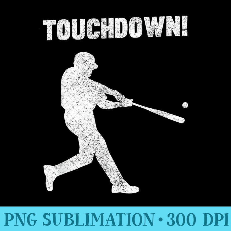 Funny Baseball Touchdown T- - Homerun Joke 0592.jpg