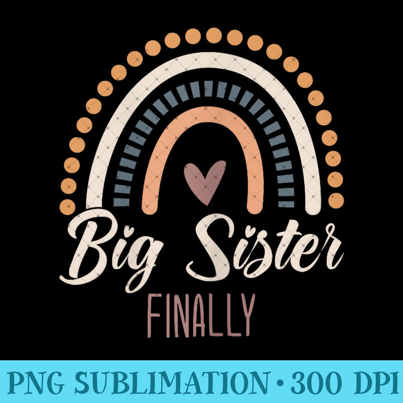 Big Sister Finally 2024 Girls Boho Rainbow Big Sis Sibling 0115.jpg
