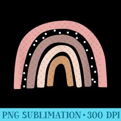 boho colors minimalist rainbow - high quality png files - add a festive touch to every day