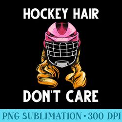 funny ice hockey for girls women hockey sport player helmet - modern png designs - vibrant and eye-catching typography
