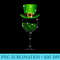 St Patrick's Day Shamrock Wine Glass For Womens Mens 0964.jpg