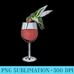 hummingbird wine bird spirit animal wine hummingbird - png design assets - instantly transform your sublimation projects