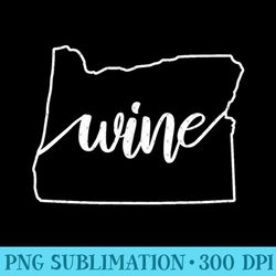 oregon wine state shape - png design downloads - stunning sublimation graphics
