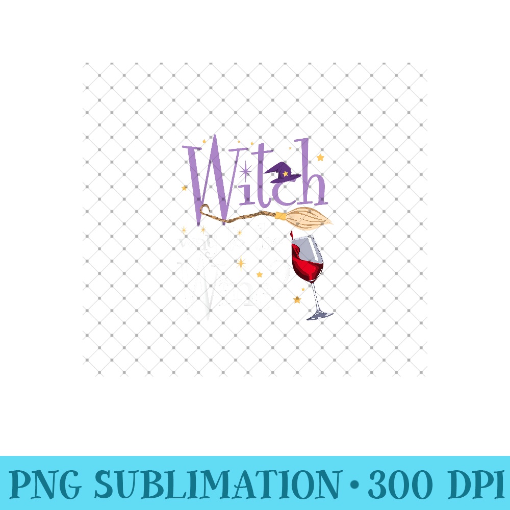 Witch Way To The Wine Halloween Drinking for Wiccan Witches 1206.jpg