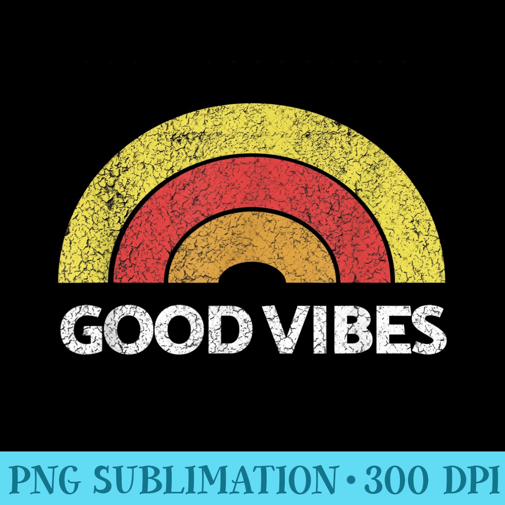Good Vibes Rainbow Tribe Vintage Boho Hippie Cute Sun Yoga 0572.jpg
