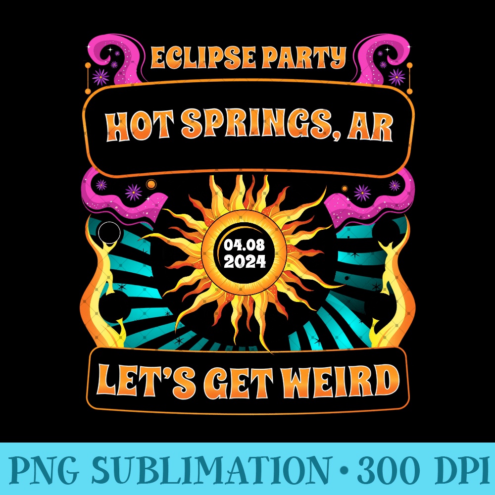 Hot Springs AR Solar Eclipse Party 2024 Totality Boho Retro 0653.jpg