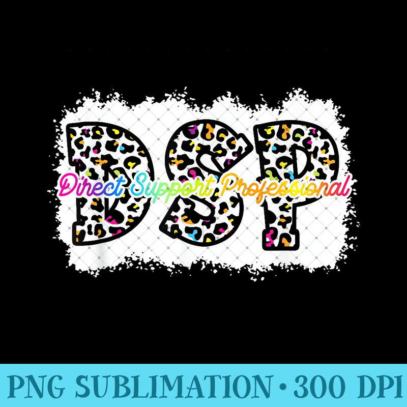 DSP Life RN CNA Nurse Boho Leopard DSP Funny For Women 0462.jpg