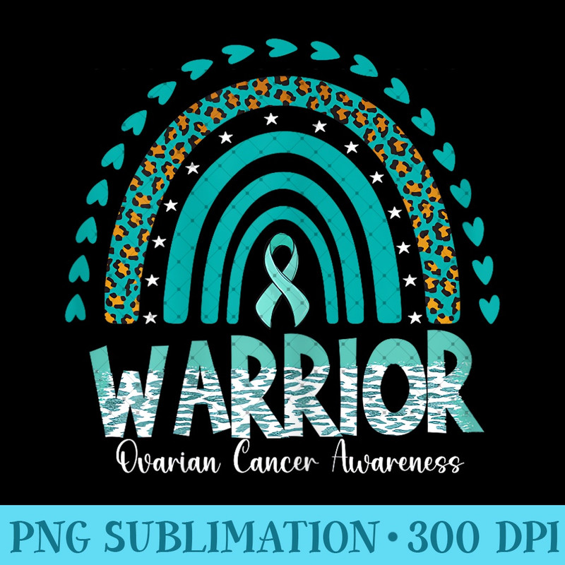 Warrior Survivor Support Teal Ribbon Ovarian Cancer Awarenes 1248.jpg