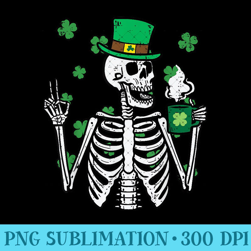 St Patricks Day Skeleton Coffee Saint Pattys 1370.jpg