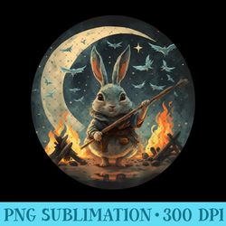 easter cute bunny kawaii anime style japanese otaku girl tee - high quality png files - create with confidence