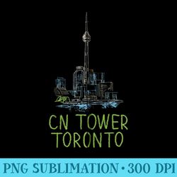 cn tower toronto zip hoodie - unique sublimation png download - high resolution and print-ready designs