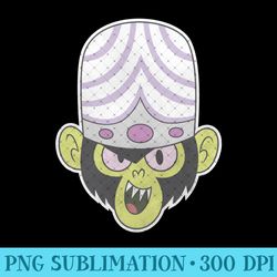 cn the powerpuff girls mojojojo big face - printable png images - perfect for creative projects