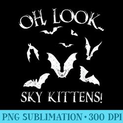 funny bat lover gift for men women cool sky kittens horror - png design files - perfect for creative projects