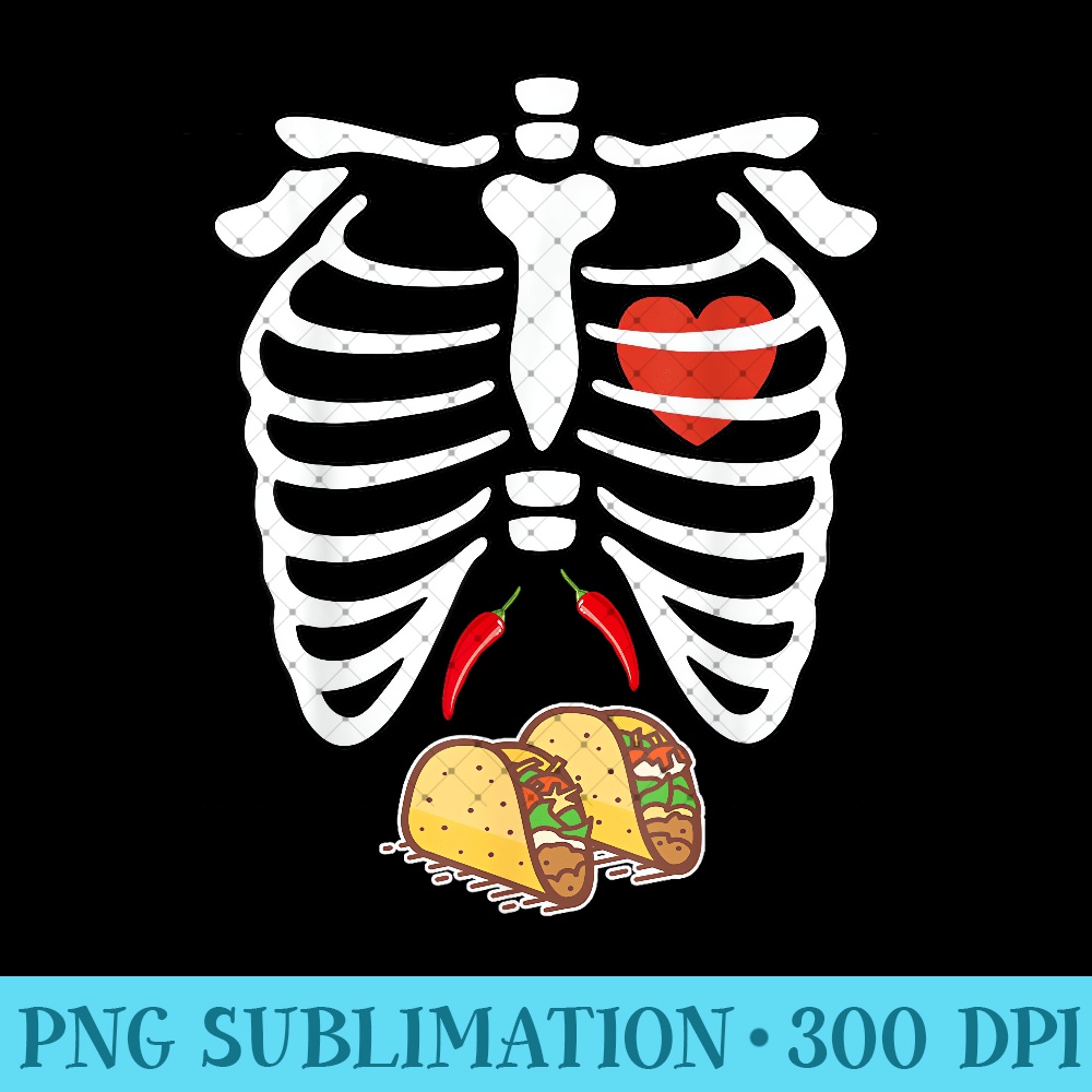 Halloween Skeleton Pregnancy Tacos Xray Dad To Be 0677.jpg