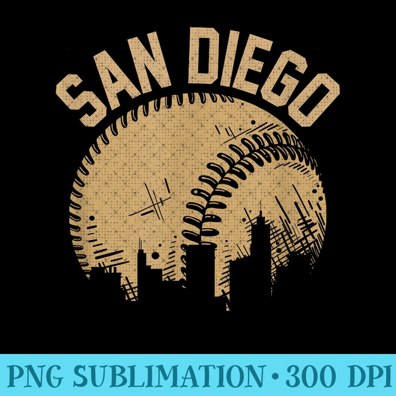 San Diego Baseball Skyline California Player Coach Fan 1243.jpg