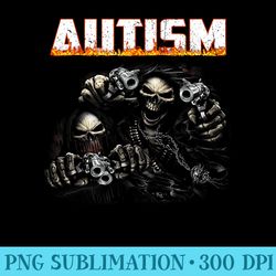 funny autism skeleton meme halloween spooky season - sublimation png designs - transform your sublimation creations