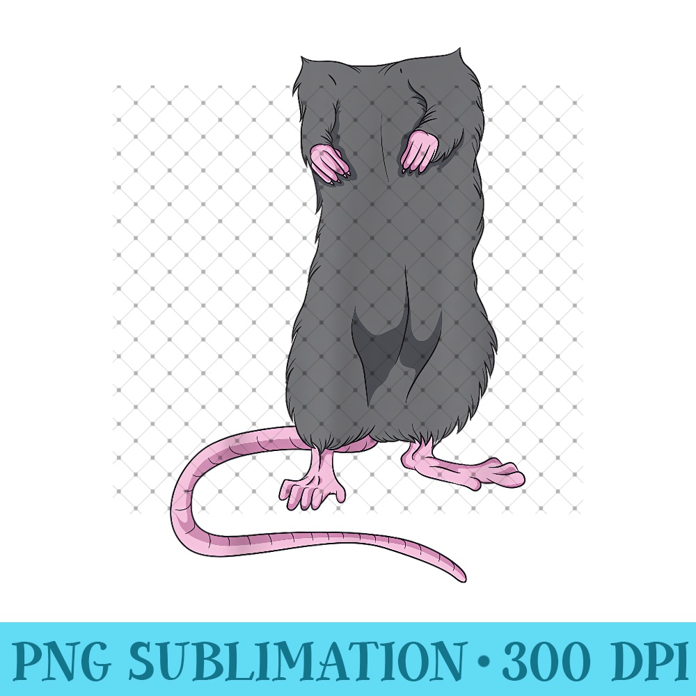 Funny Mouse Headless Halloween Rat Body Easy Outfit 0518.jpg