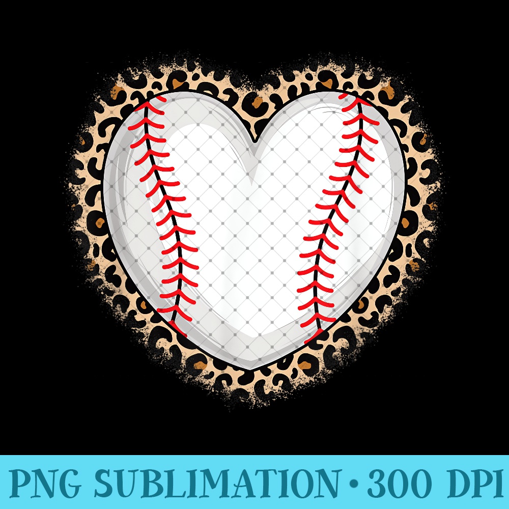 Cute Baseball Heart Baseball Lover Women Girls 0444.jpg