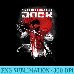 cn samurai jack red sun sword portrait - high resolution png designs - perfect for sublimation art