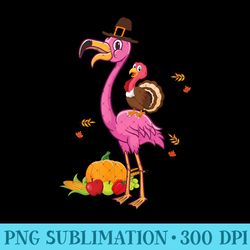 flamingo thanksgiving halloween gift - modern png designs - premium quality png artwork