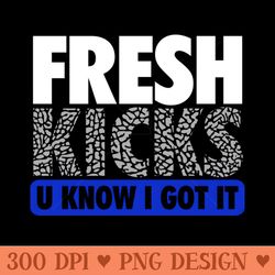 fresh kicks blue - trendy png designs - instantly transform your sublimation projects