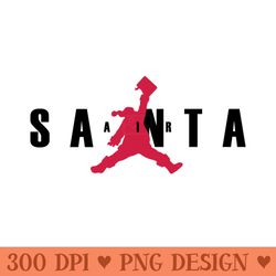 santa clause jump - png sublimation - easy-to-print and user-friendly designs