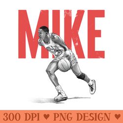 mike jordan - sublimation clipart png - versatile and customizable designs